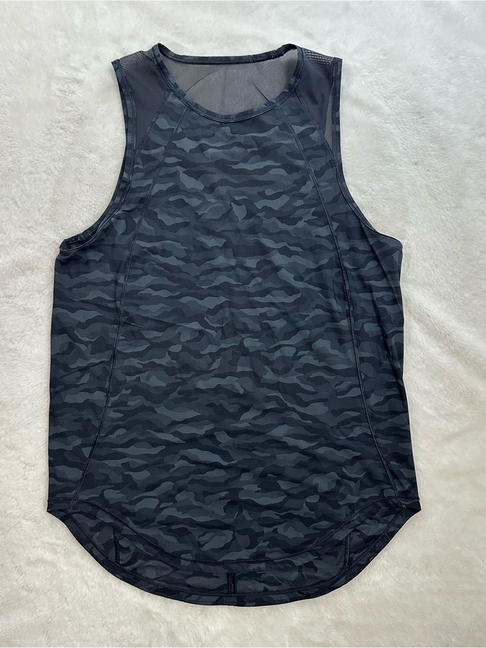 Lululemon Sculpt Tank Sequoia Camo Print Deep Coal Black Size 8**